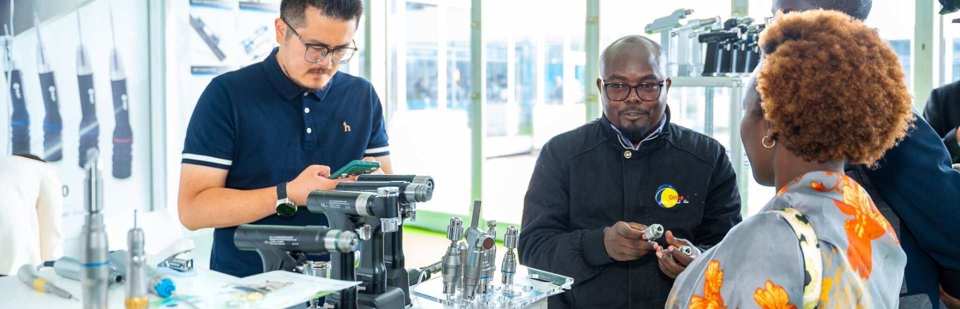 Visitors and exhibitors at World Health Expo Nairobi